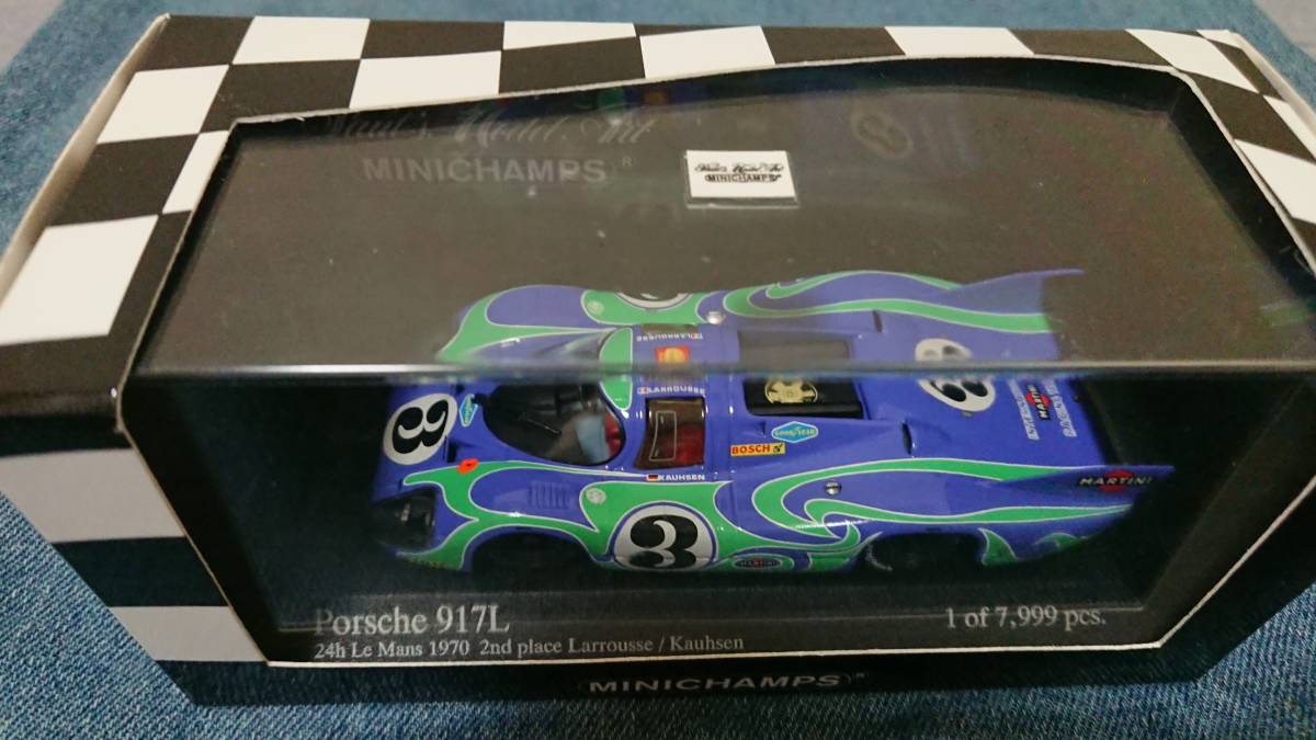  1/43 MINICHAMPS 1970年ルマン24時間レース2位 ポルシェ917L#3 ラルース カウーゼン(レーシングカー)｜売買されたオークション情報、yahooの商品情報をアーカイブ公開 - オークファン レーシングカー