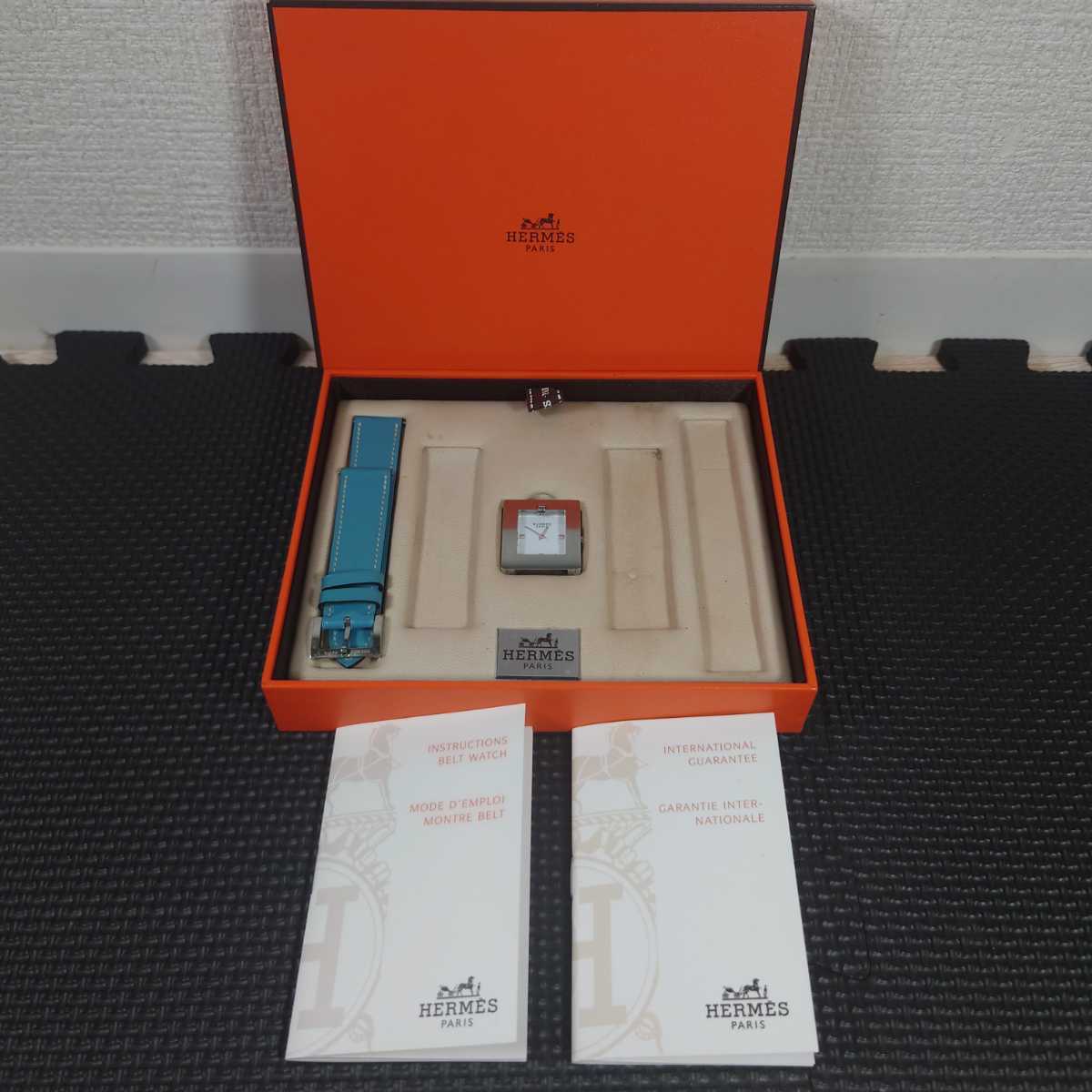 HERMES ベルトウォッチ BE1.210 □E刻印 QZ クォーツ アクセサリー 