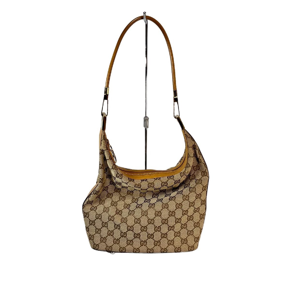 GUCCI グッチ ショルダーバッグ 3814 GGキャンバス レザー キャンバス 