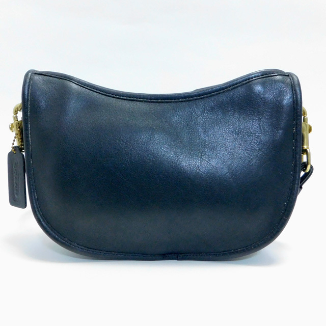 COACHオールドコーチ ミニショルダーバッグ ポシェット レザー 黒 4080 