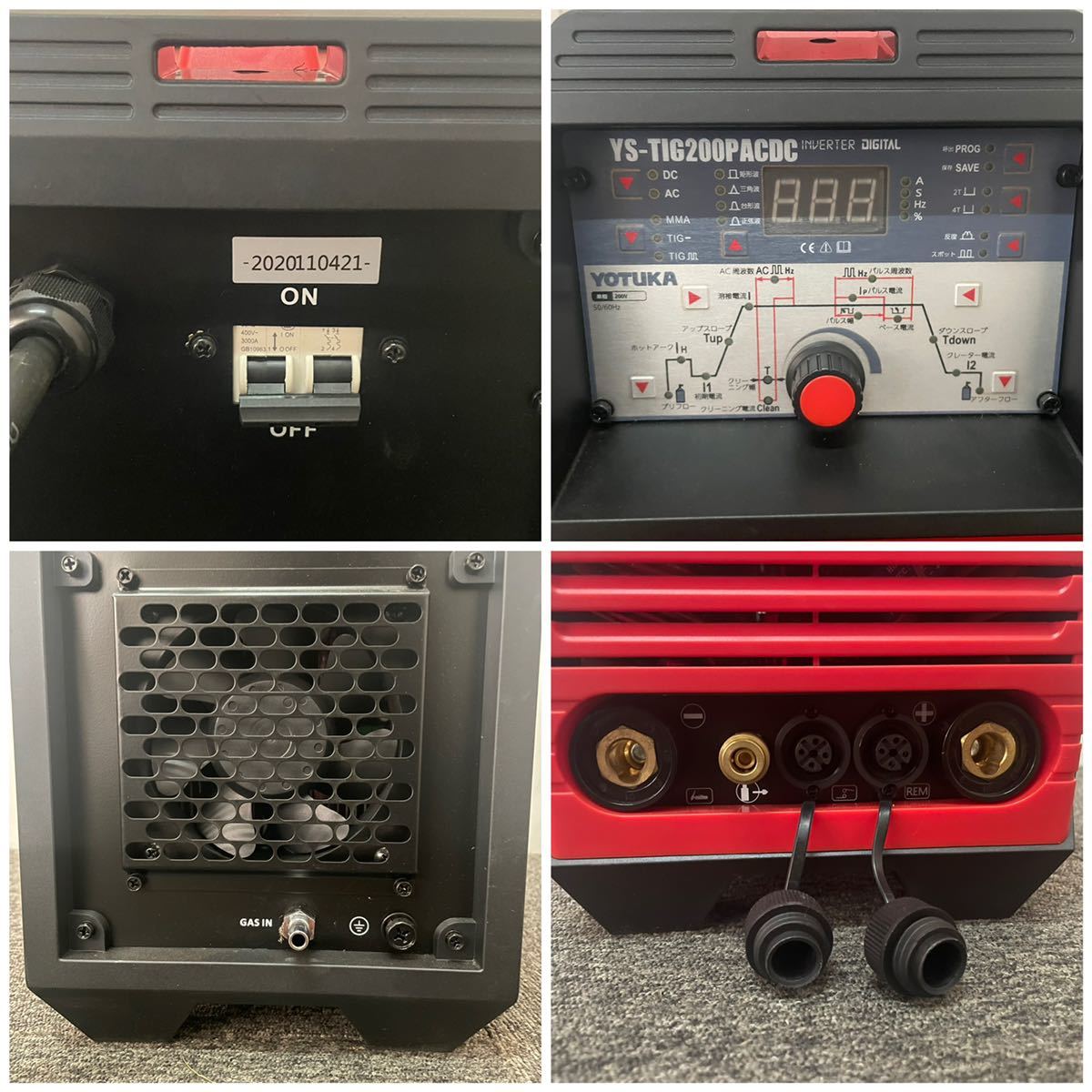 YS-TIG200PACDC YOTUKA 溶接機 YS 衝撃のコスパアルミ溶接もできる直流 