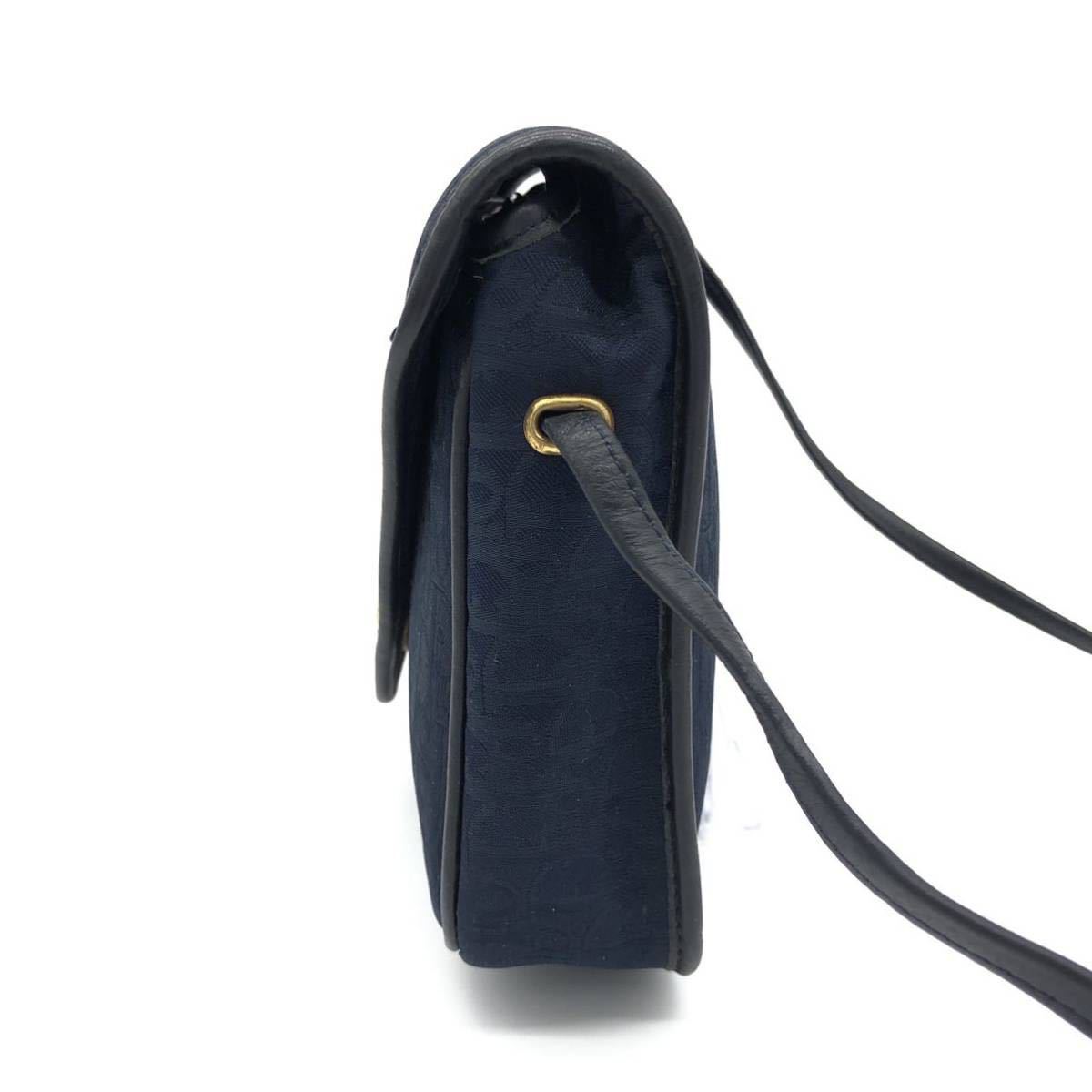 6466【 美品 】 クリスチャンディオール Dior トロッター柄 ショルダー 