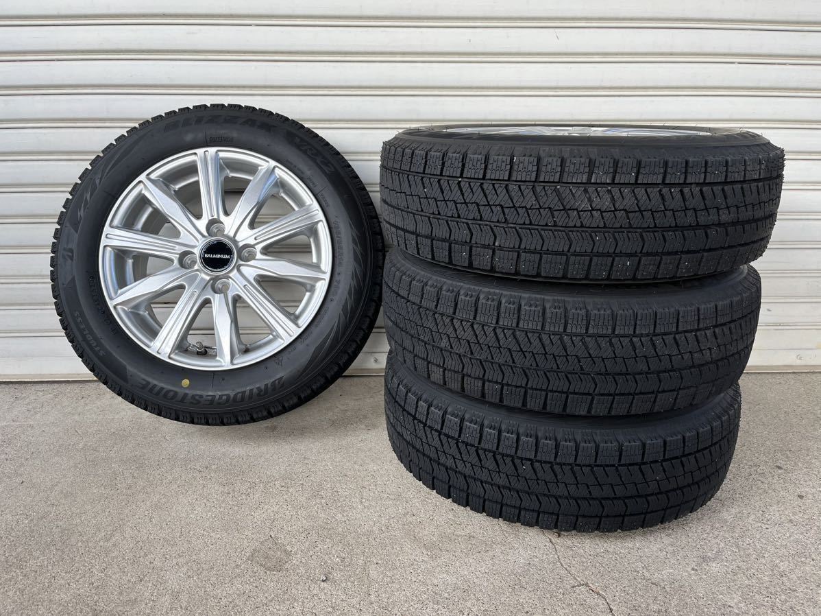 ブリヂストン ブリザック VRX2 165/65R14 2020年製 バリ山 アルミ