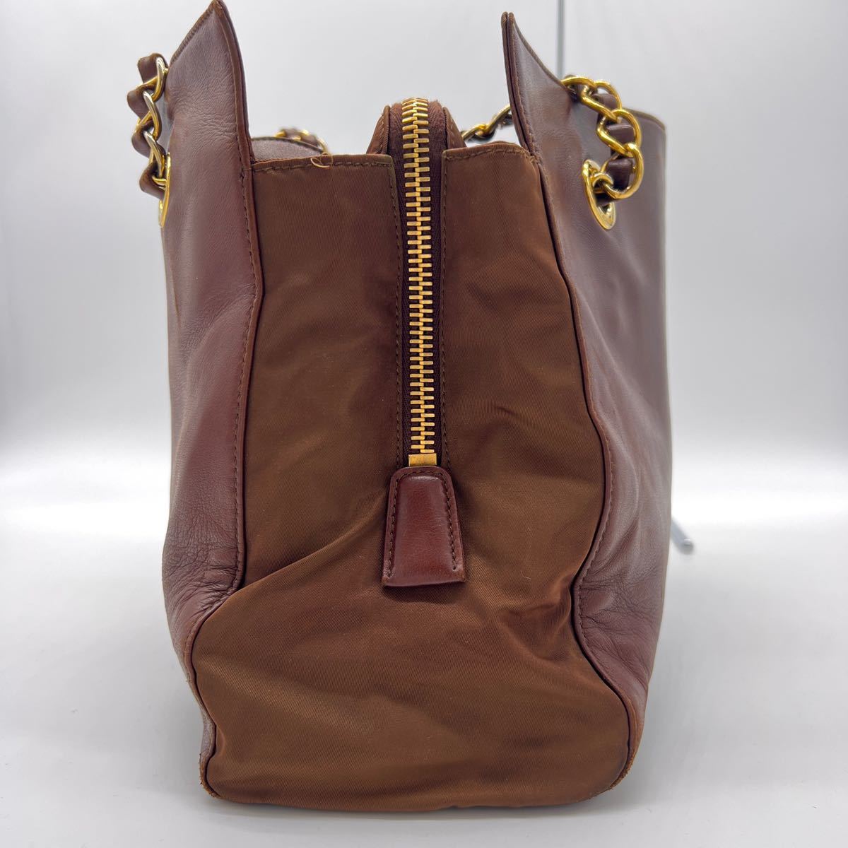 プラダ PRADA チェーン レザー ショルダーバッグ バッグ ブラック 財布 
