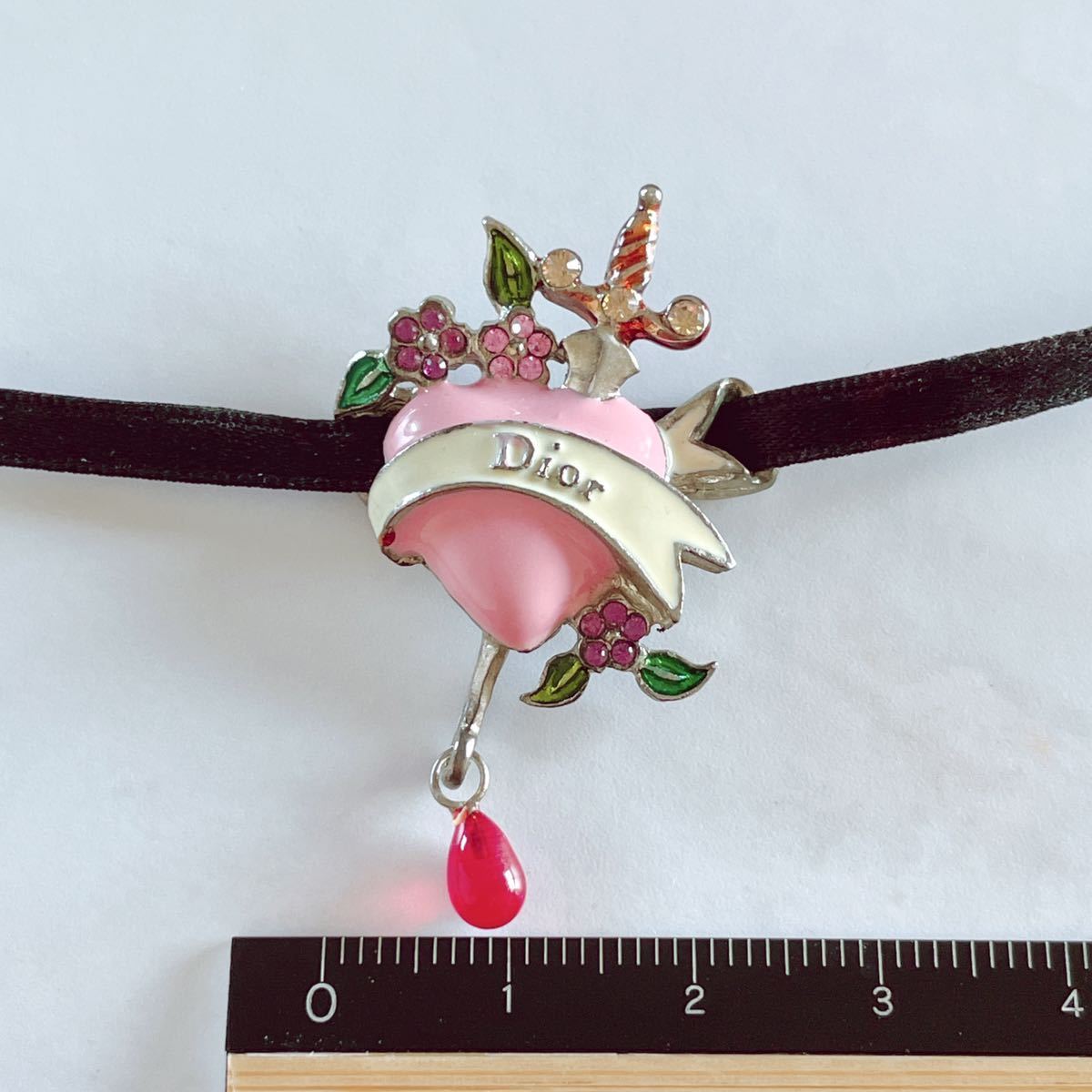 希少vintage Christian Dior スワロフスキークリアバングル 希少