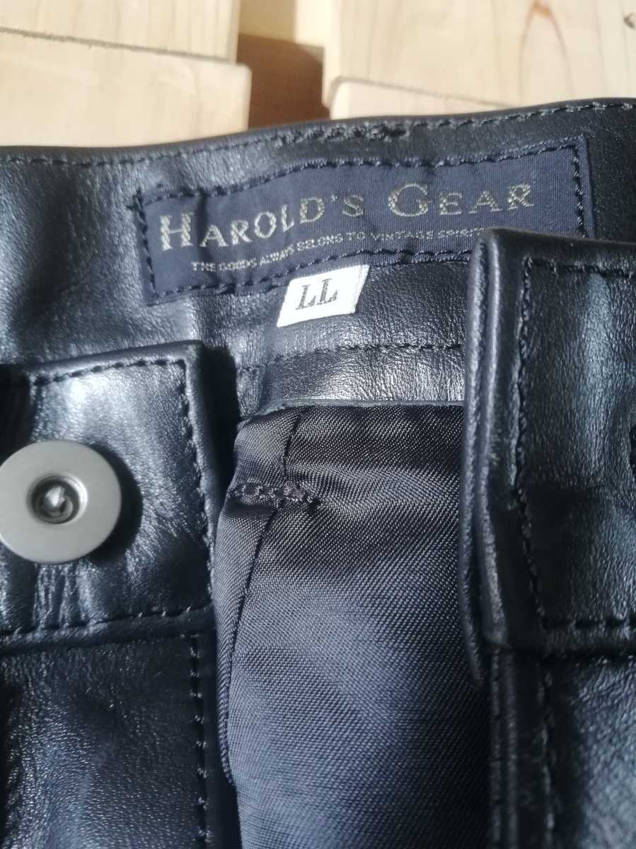 バイカー必見 HAROLD'S GEARのレザーパンツ ハロルズギア牛革パンツ 日本製