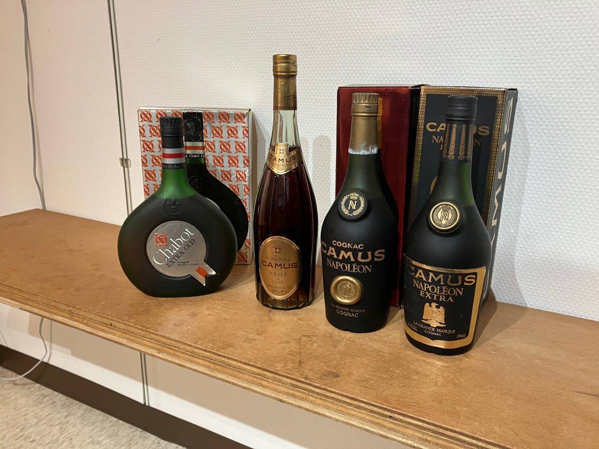 Chabot Camus 2本セット CAMUS 3本 Chabot 1本 各種 洋酒 コニャック おまとめ 未開栓 古酒