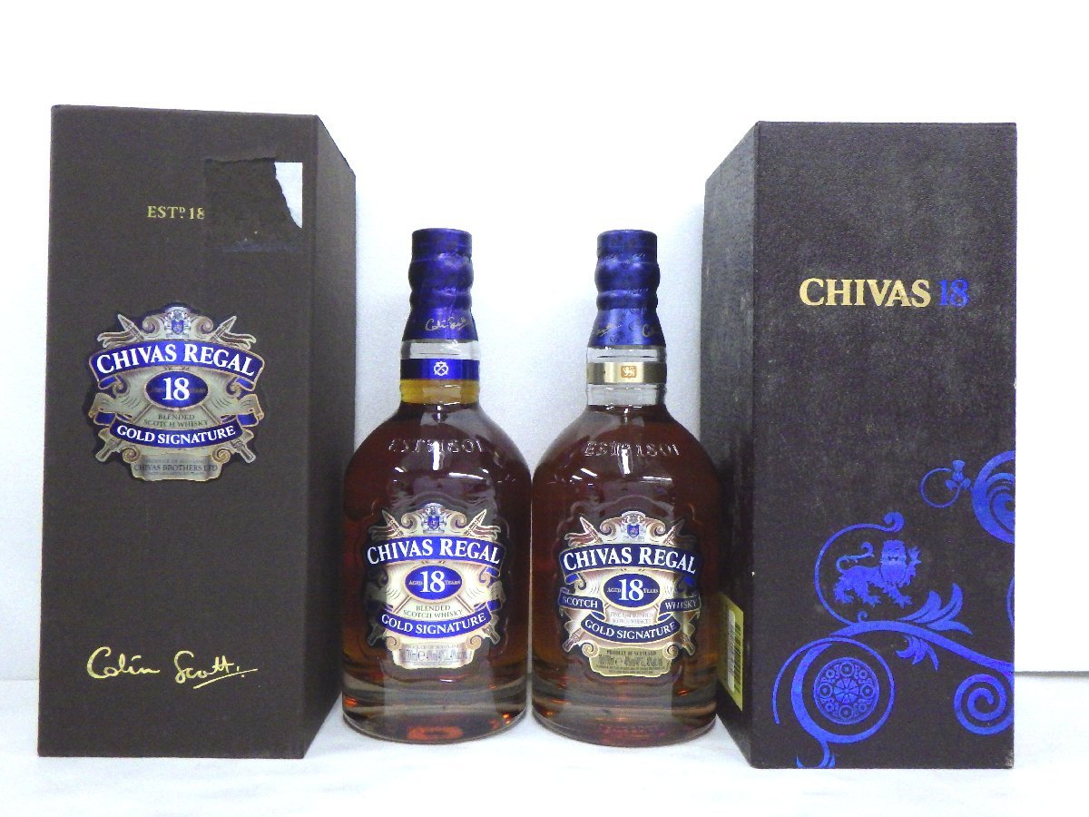 大人気，SALE】 古酒 未開栓 2本セット CHIVAS REGAL シーバス 