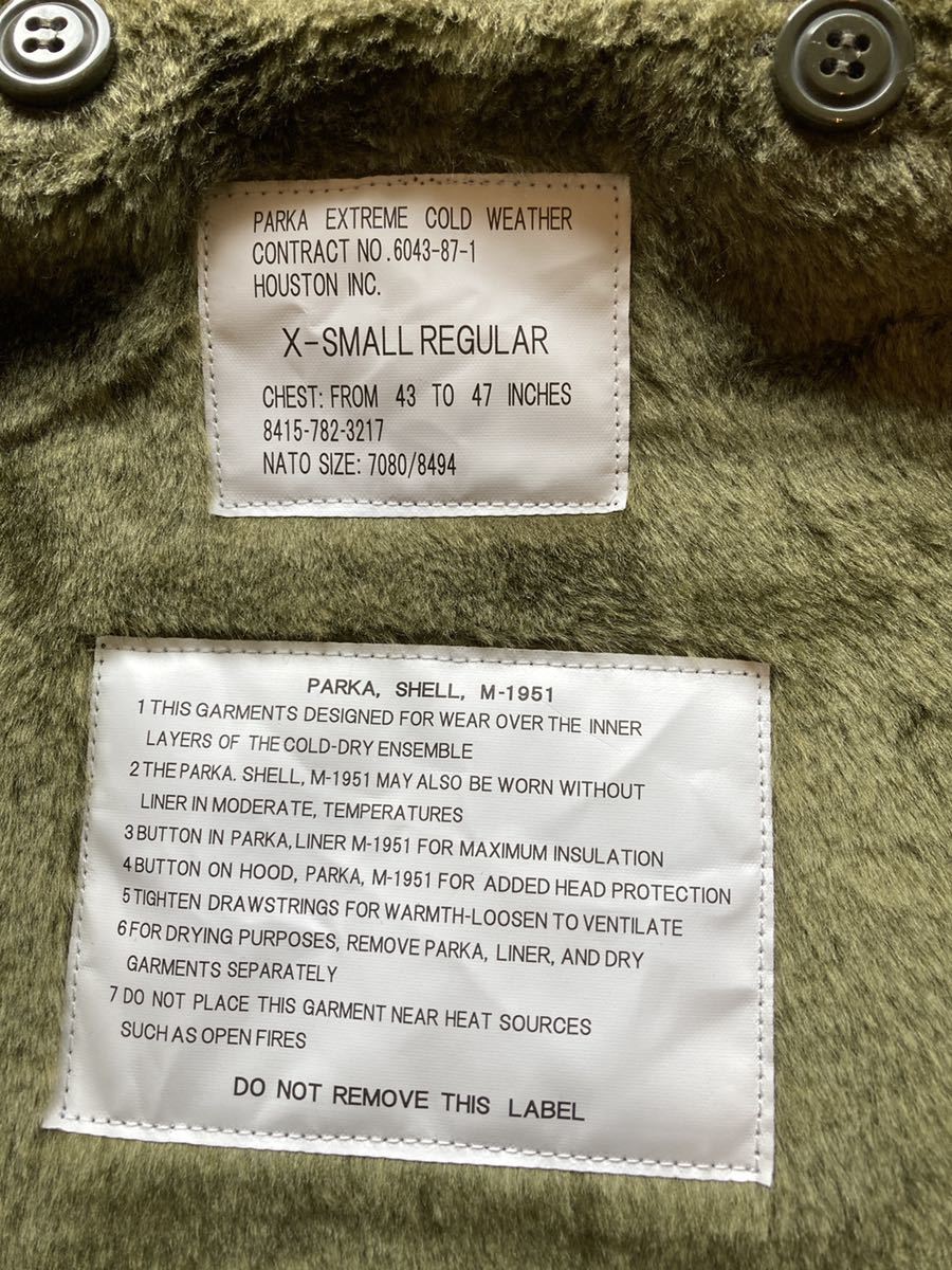 １回着のみ！モッズコート HOUSTON ヒューストン M-51パーカ 5409M PARKA SHELL M-1951 ミリタリージャケット 青島 フィッシュテール モッズコート ヒューストン HOUSTON WAPER別注 L WAIPER別注