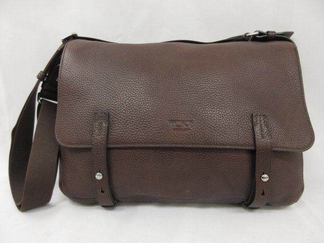 ■【TUMI トゥミ】 6871B シボレザー メッセンジャーバッグ ショルダーバッグ (メンズ) ブラウン系 ★5MG1881★