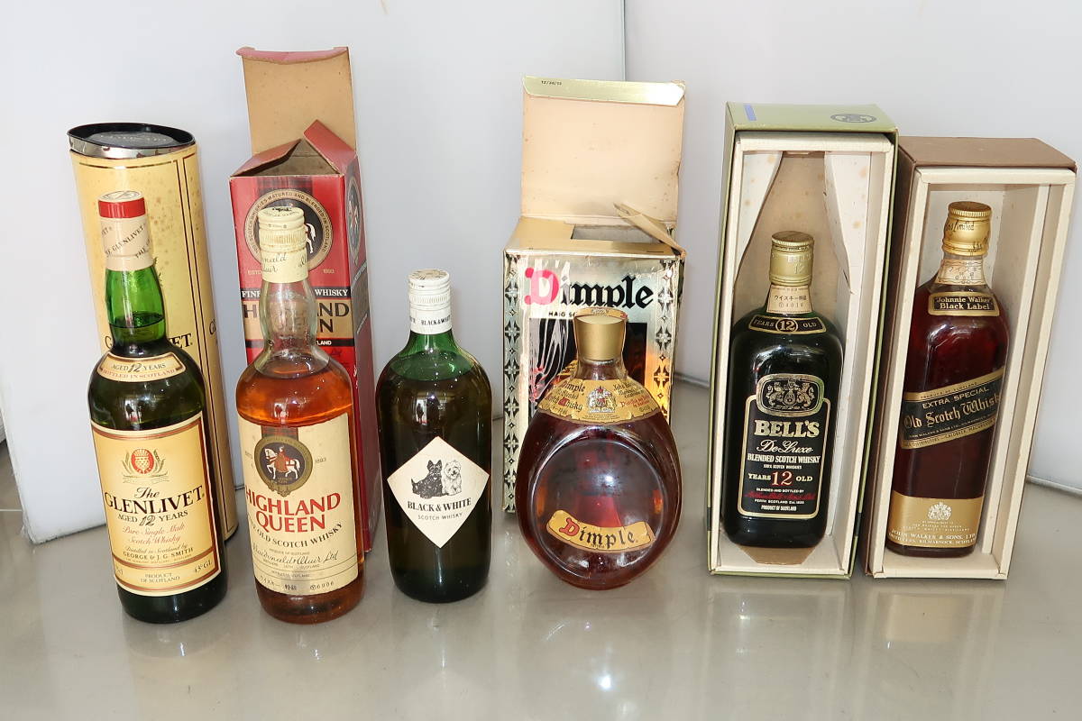 □□1円～古酒 未開栓 ウイスキー いろいろまとめて 計6本④□□ □□1
