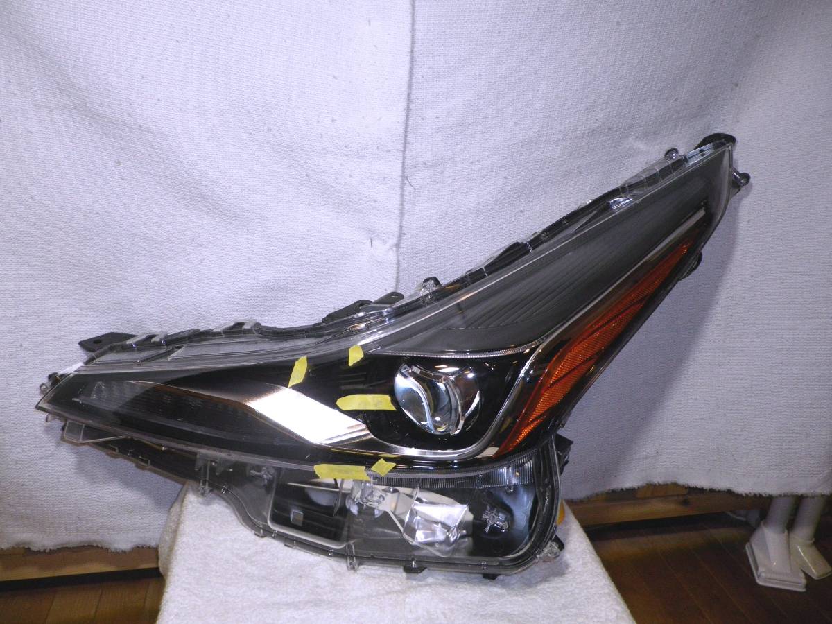 K98 良品 ステー破損ナシ 後期 打刻D プリウス ZVW50 ZVW51 ZWV55 LED 左ヘッドライト 左ライト 47-104 81185-47850