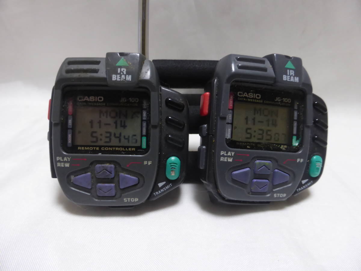 CASIO☆カシオ　JG-100　ゲームウォッチ　サイバークロス　2個セット　ジャンク☆