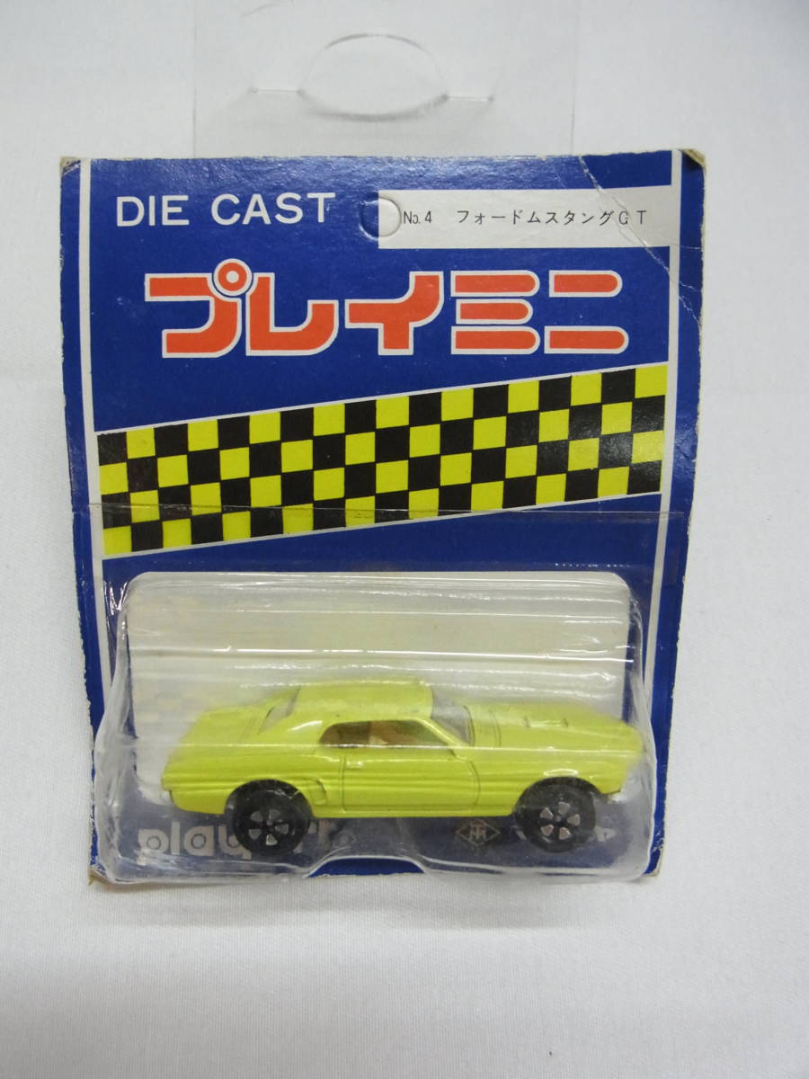 【A】マスダヤ プレイアート☆プレイミニ No.4 フォード ムスタング GT ミニカー☆未開封 増田屋 レトロ ヴィンテージ 60