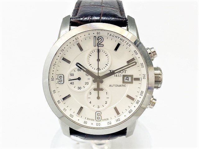 中古 駆動OK TISSOT ティソ クロノグラフ T055427A SS デイト スモセコ
