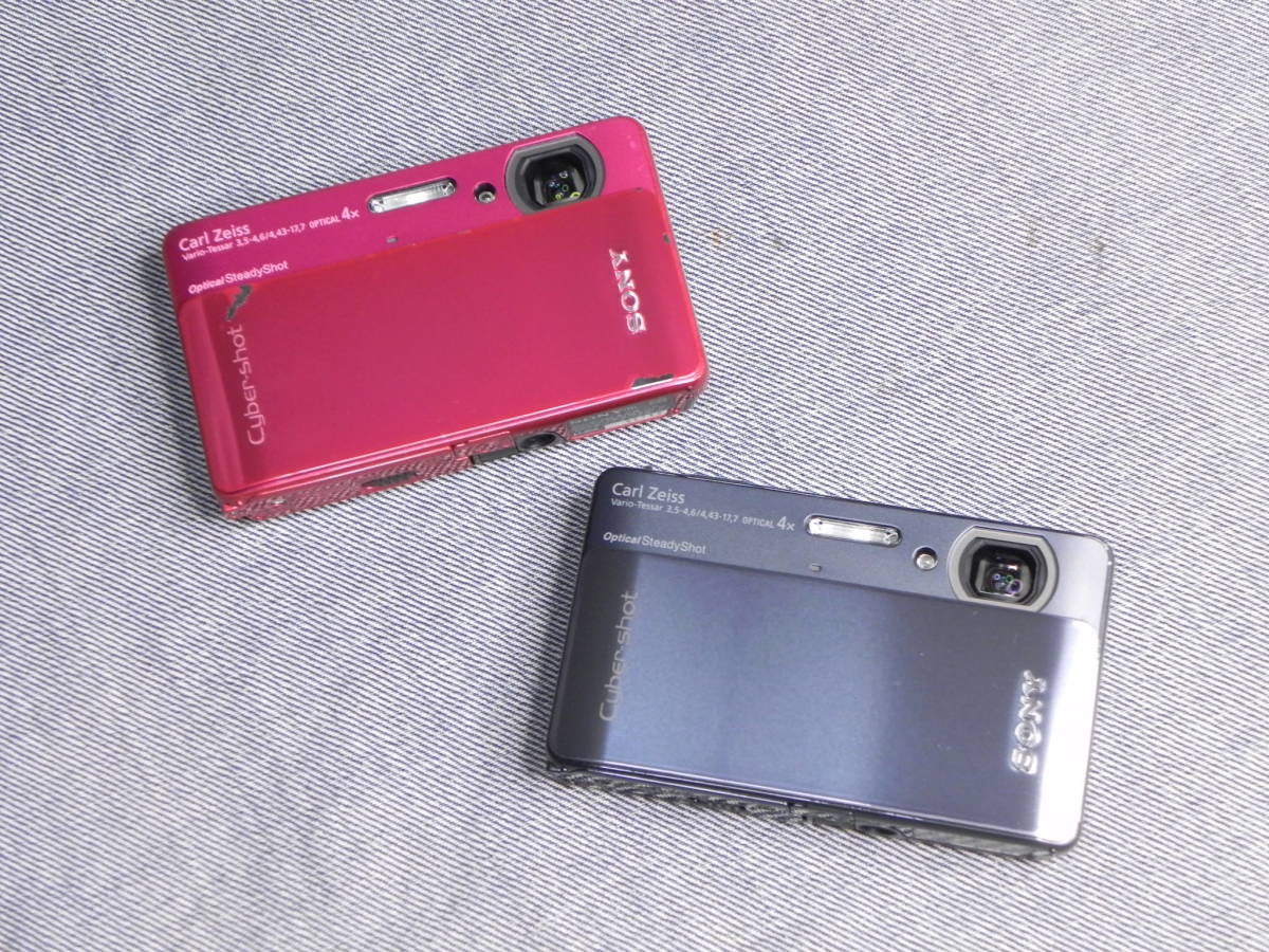 大得価，新作 n2097 デジカメ ソニー サイバーショット DSC-TX5 ピンク＋ブラック 2台 SONY CyberShot デジタルカメラ(ソニー)｜売買されたオークション情報、yahooの商品情報をアーカイブ公開 - オークファン ソニー