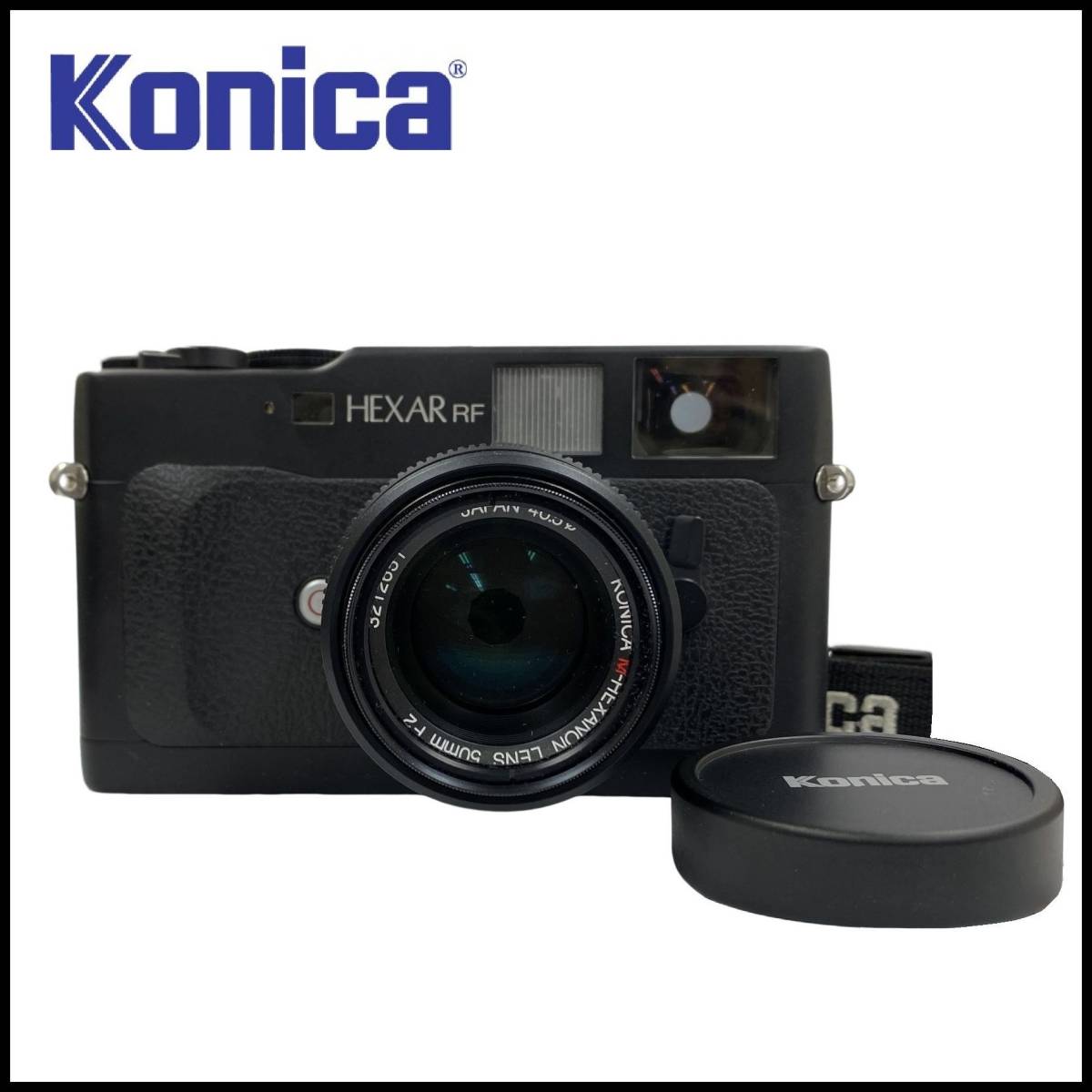 Konica コニカ HEXAR RF レンジファインダー フィルム カメラ ボディ レンズ M-HEXANON LENS 50mm F2 ヘキサノン マウント 半焦点 一眼レフ