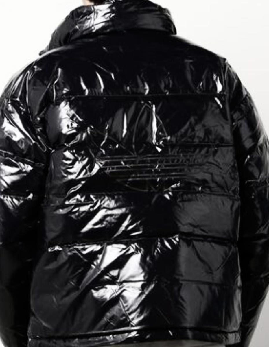 ☆送料込◆新品XOサイズ◆アディダス トレフォイル ダウンジャケット アウター ブルゾン ブラック adidas公式 【定価.30800円】