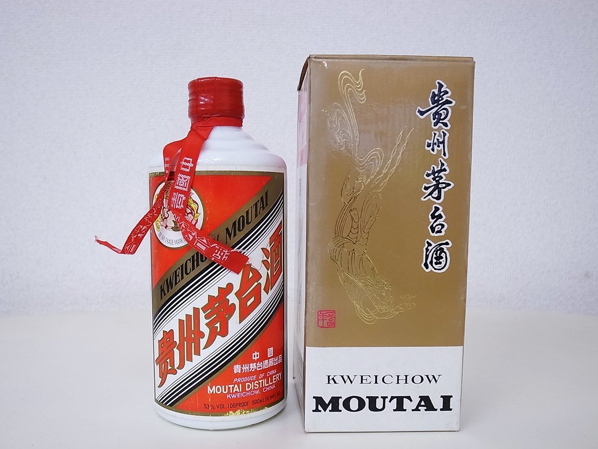 貴州茅台酒 500ml マオタイ酒 天女ラベル MOUTAI 53% – 未開栓貴州茅台 