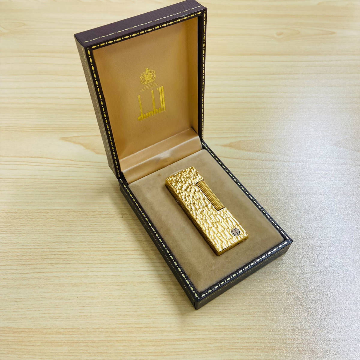 ダンヒル Dunhill ローラー式 ガスライター サイドローラー ゴールド 