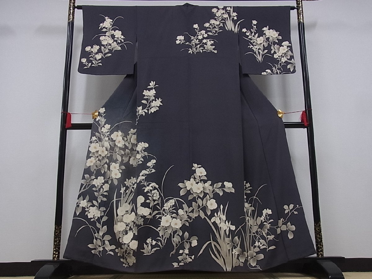 2026，正規品 着物屋こころ 訪問着 友禅 刺繍 草花文 暈し染め 金彩 丹後ちりめん 反端付き 着丈157cm 裄63cm 正絹 逸品 A-ta1542(仕立て上がり)｜売買されたオークション情報、yahooの商品情報をアーカイブ公開 仕立て上がり