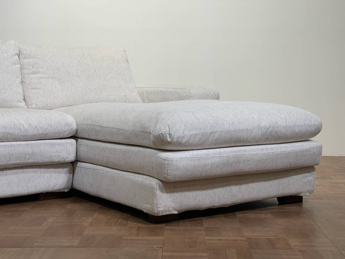 ACTUS TORINO/トリノ フェザークッションファブリックカウチソファ