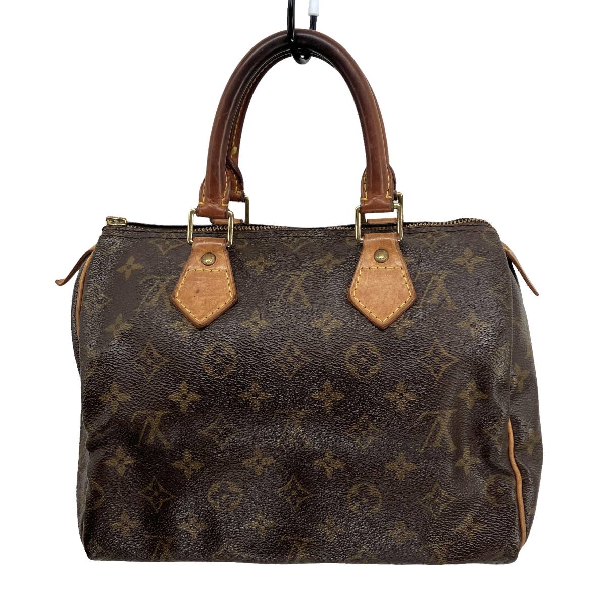 難あり LOUIS VUITTON ルイヴィトン モノグラム スピーディ25 ハンドバッグ ミニボストンバッグ PVC×レザー ブラウン系 M41528 SP1919 モノグラム VUITTON LOUIS M47522 トゥルーストワレット28 ○&frasl;K