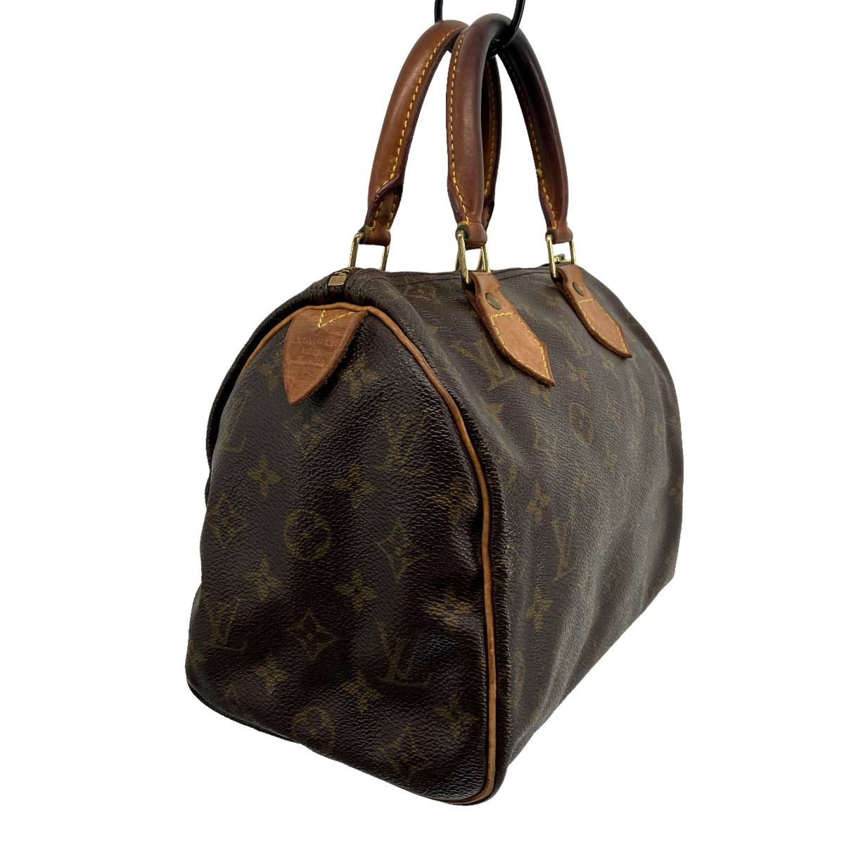 難あり LOUIS VUITTON ルイヴィトン モノグラム スピーディ25 ハンドバッグ ミニボストンバッグ PVC×レザー ブラウン系 M41528 SP1919 モノグラム VUITTON LOUIS M47522 トゥルーストワレット28 ○&frasl;K