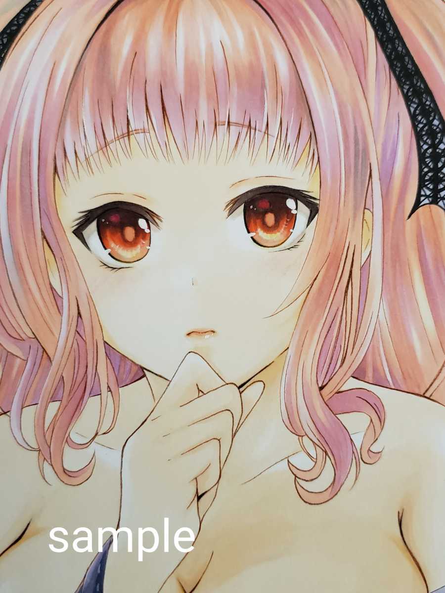 手描きイラスト 創作／オリジナル 女の子 女の子 オリジナル 手描き