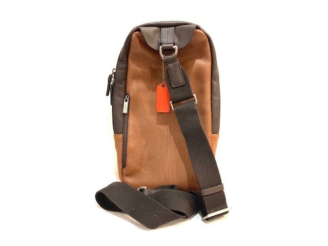 m*h様 COACHコーチ レザー ボディバッグ ワンショルダーブラウンF709 COACH コーチ メンズ レディース バッグ ブランドバッグ ワン