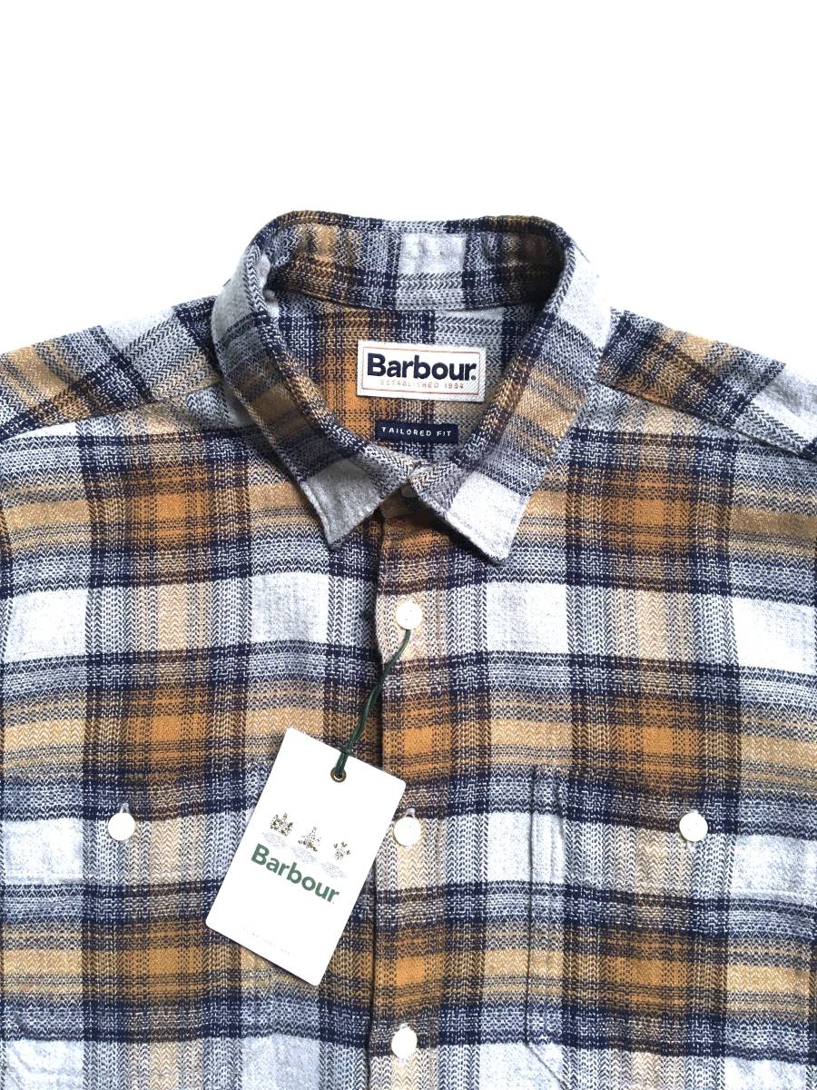 新品 秋冬 バブアー S Barbour ネルシャツ ネル 綿100% チェック 