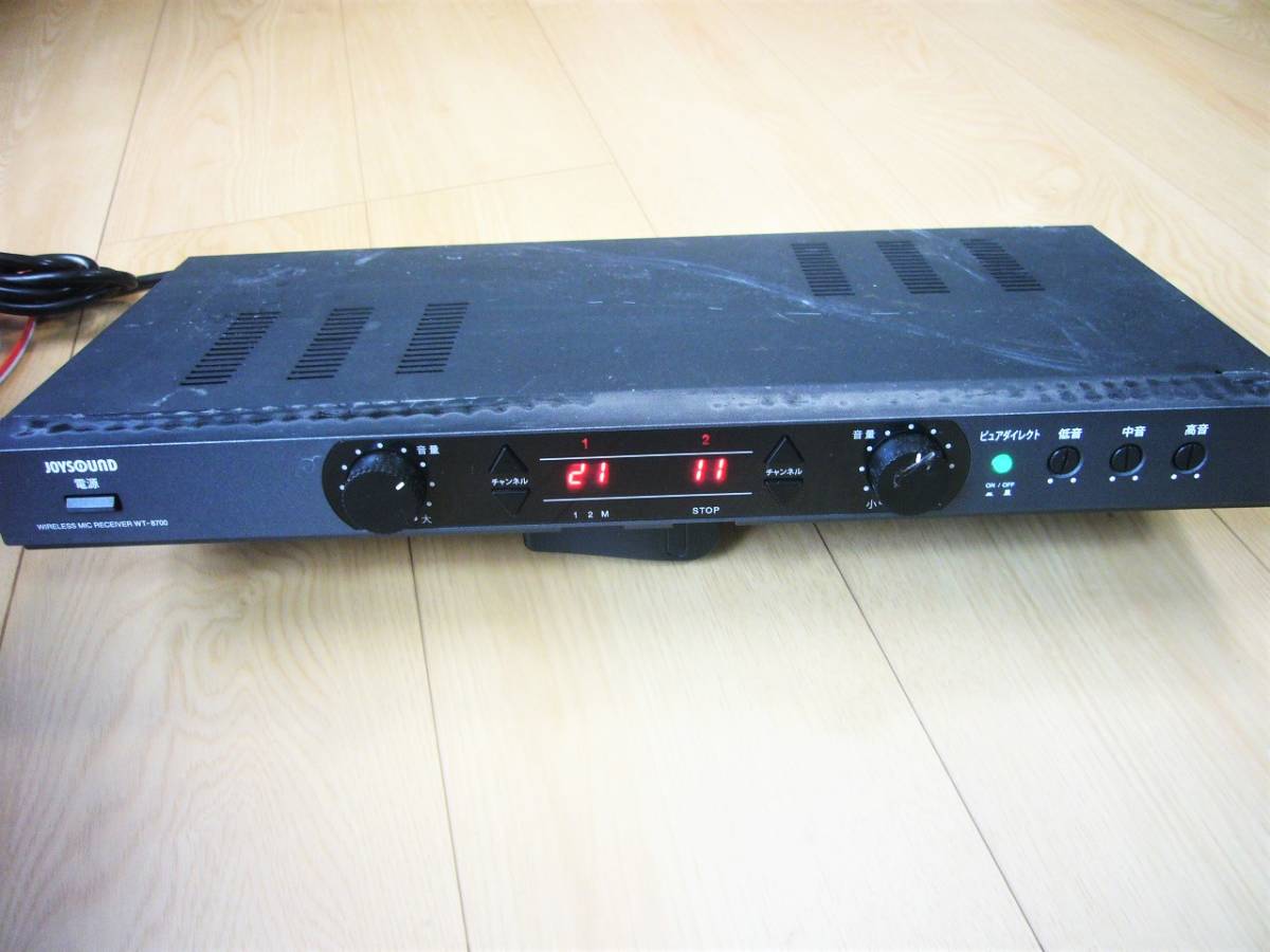 ♪ JOYSOUND 電波式ワイヤレスレシ－バ－・WT-8700／マイク