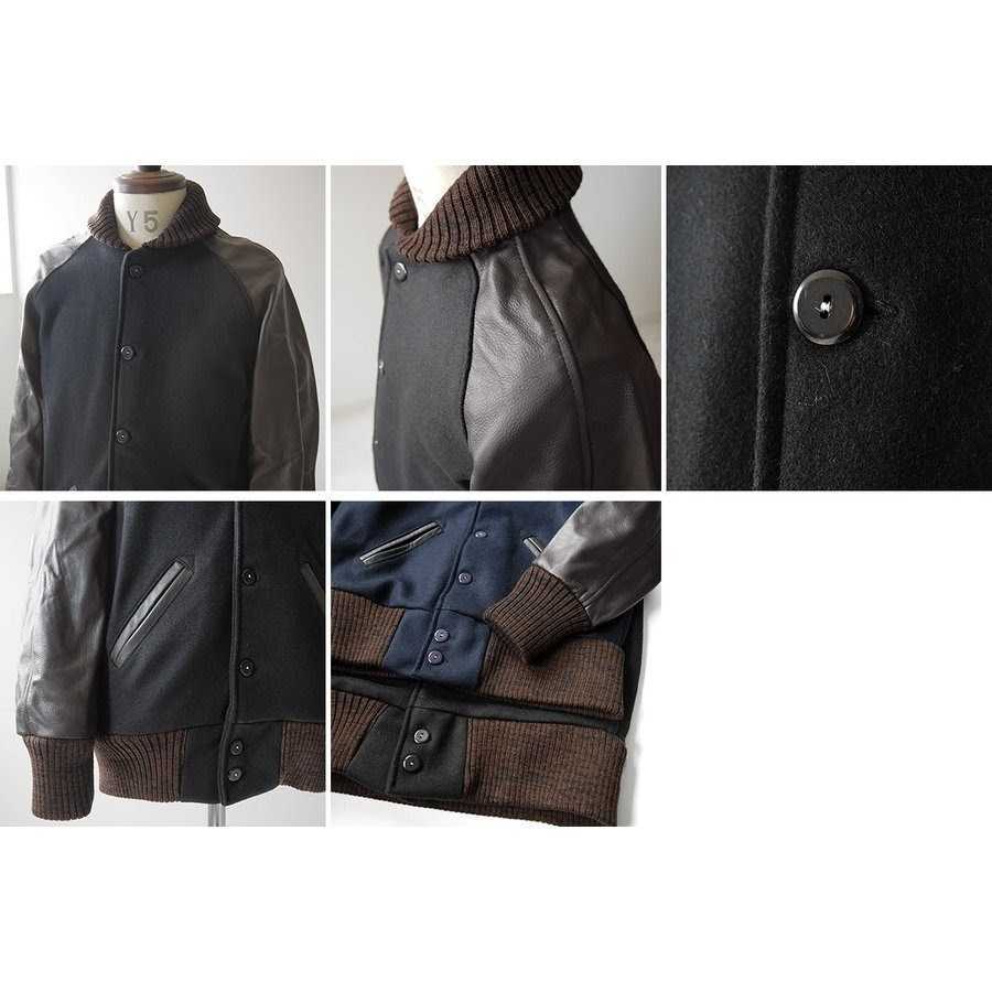 SKOOKUMスタジャン メンズ 36(S)/Navy/Brown/ 【公式通販】