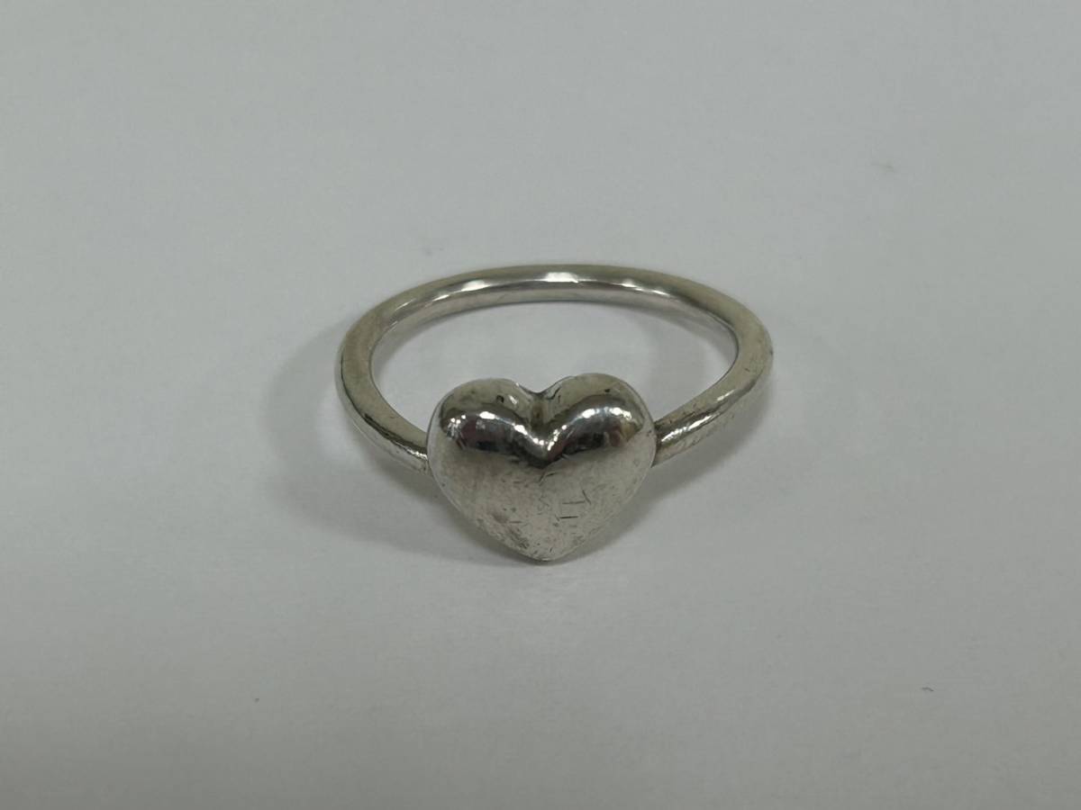 F-9560【1円～】TIFFANY&CO. ティファニー ハートワイヤーリング 