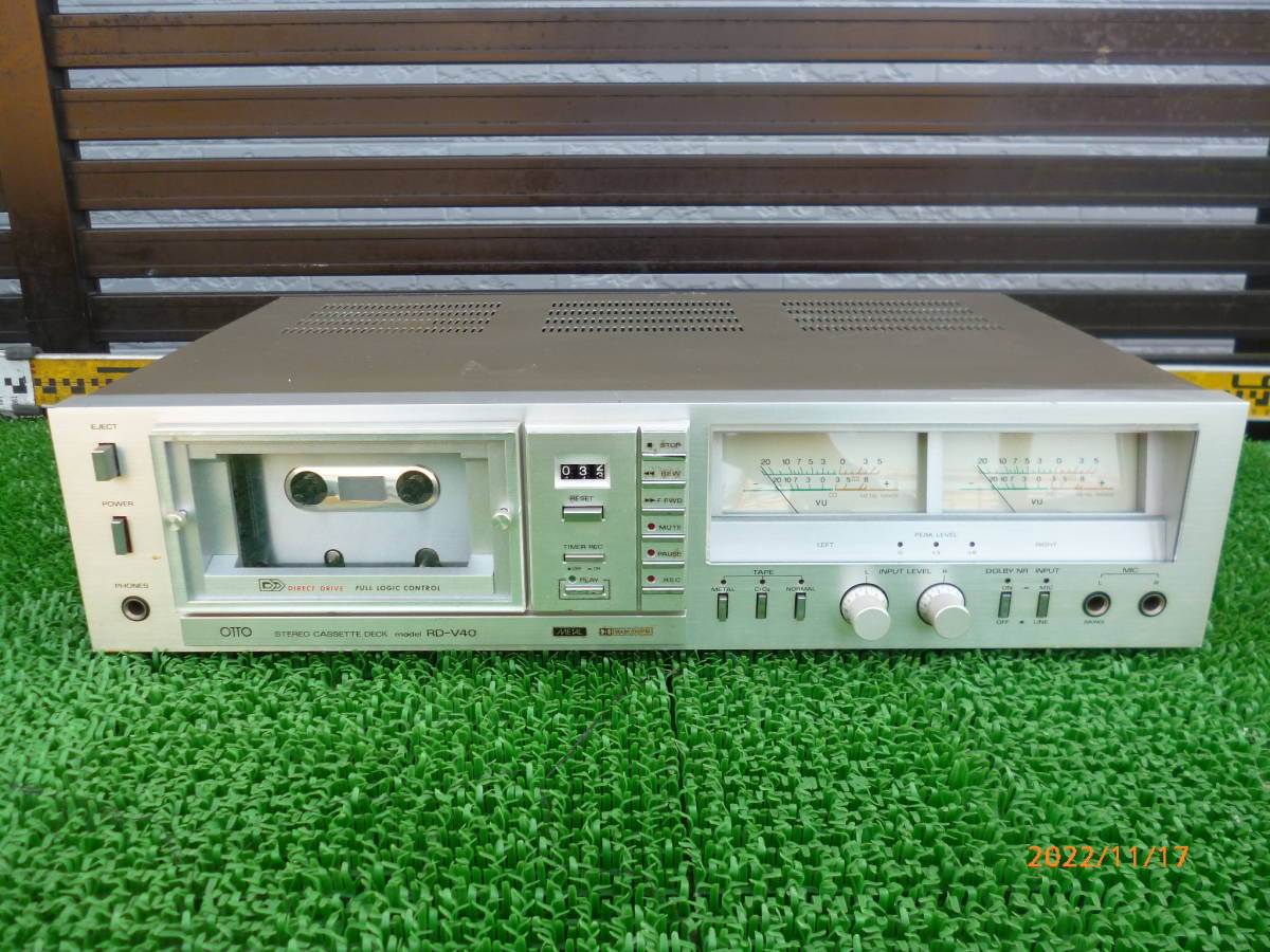 N67 激安早い者勝ち✨SANYO RD-V40 カセットデッキ オットー OTTO SANYO サンヨー MODEL RD-V40 100V 50/60Hz 370W