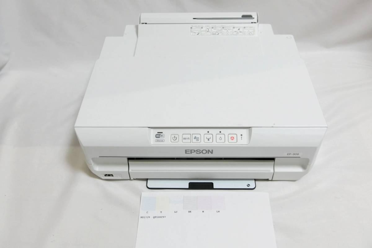 □動いたけどジャンク即決！EPSON エプソン A4 プリンター EP-306