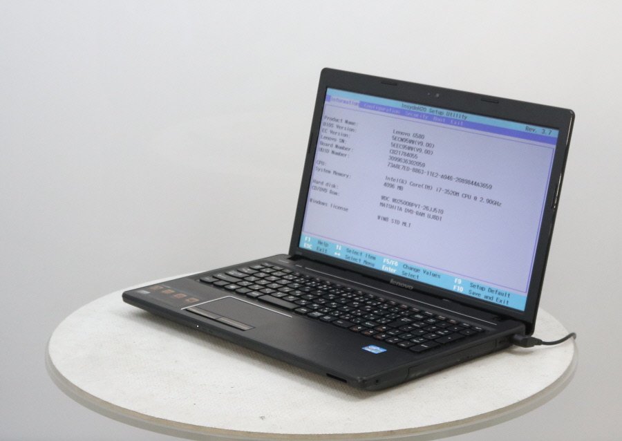 人気セール，お得 lenovo 20150 G580 Core i7 3520M 2.90GHz 4GB 250GB 現状品(15インチ～)｜売買されたオークション情報、yahooの商品情報をアーカイブ公開 - オークファン レノボ