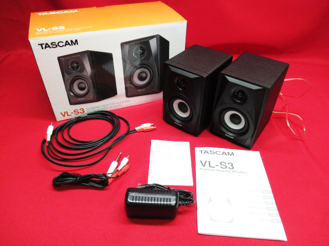 TASCAM タスカム VL-S3 モニタースピーカー ペア 音響機材 管理B1117F
