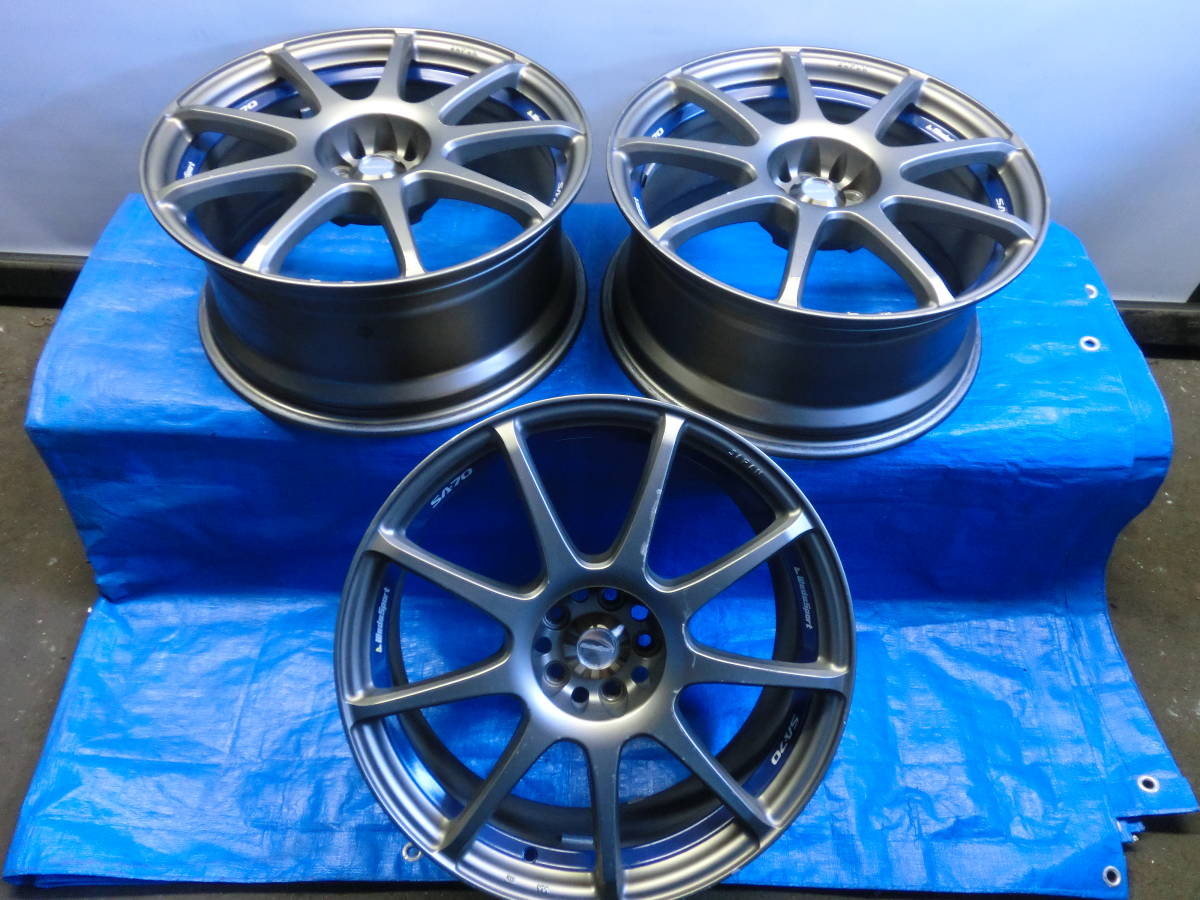 ◆◆WEDS SA-70 18x8J 42 PCD100 WEDS SPORTS ホイール3本