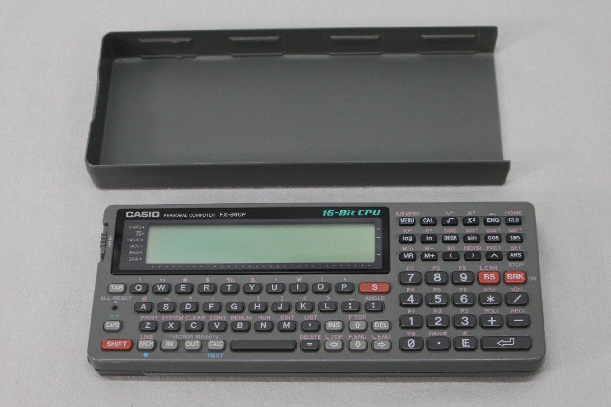 【ジャンク品】CASIO FX-890P ポケットコンピュータ ジャンク品＞＊腐食あり＊CASIO ポケットコンピューターFX-890P