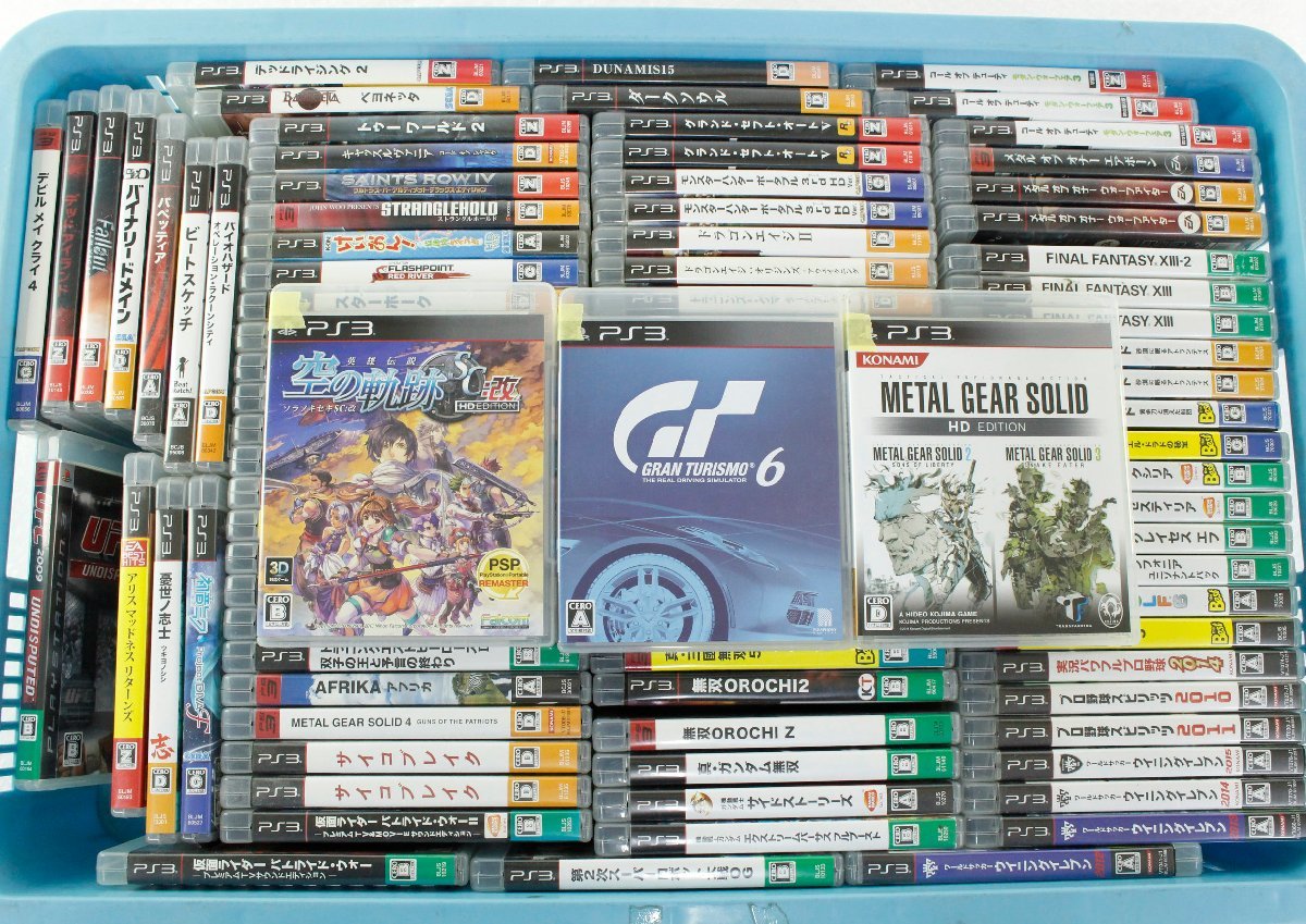 人気SALE，2026 ジャンク PS3ソフト 空の軌跡SC改 グランツーリスモ6 メタルギアソリッドHD DMC ガンダム無双 バイオ モンハン 他 大量セット '(PS3ソフト)｜売買されたオークション情報、yahooの商品情報を PS3ソフト