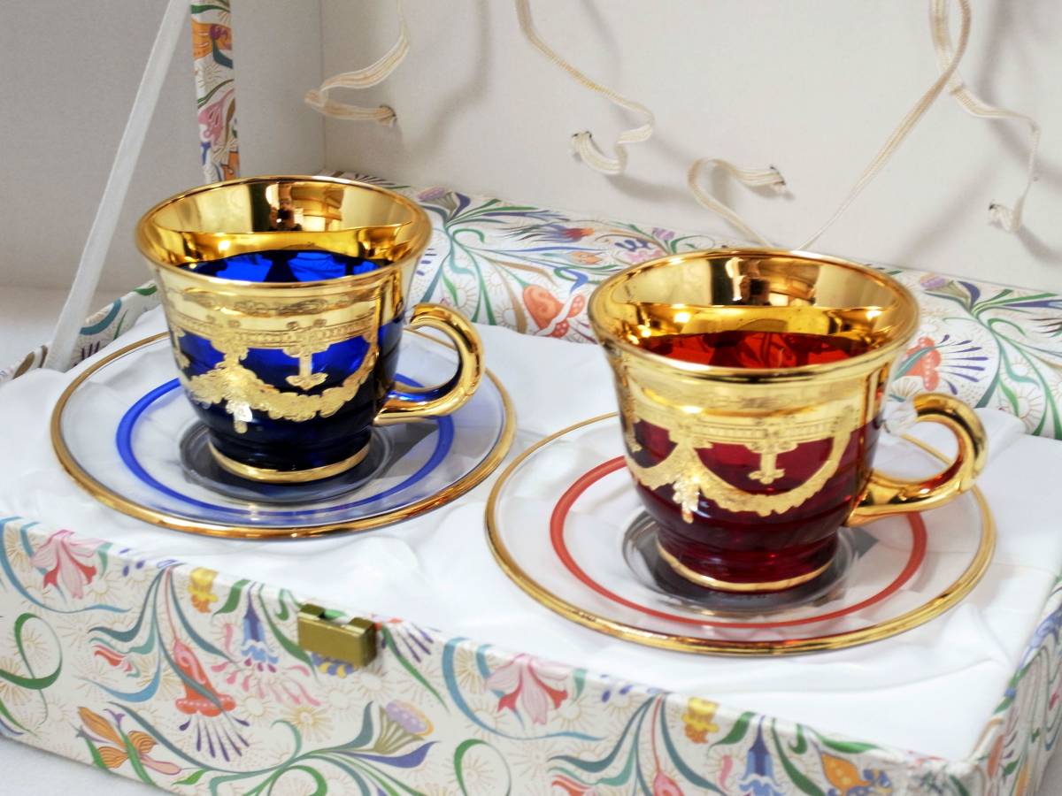 イタリア | GlassOfVenice 2個セット ムラーノガラス ベネチアングラス 