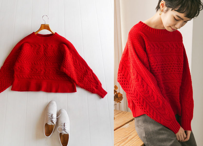 品質保証，豊富な アーバンリサーチ 横ケーブルニットプルオーバー レッド URBAN RESEARCH ROSSO DOORS セーター ドルマンニット 赤 2021AW(トップス)｜売買されたオークション情報、yahooの商品情報をアーカイブ公開 - 女性用