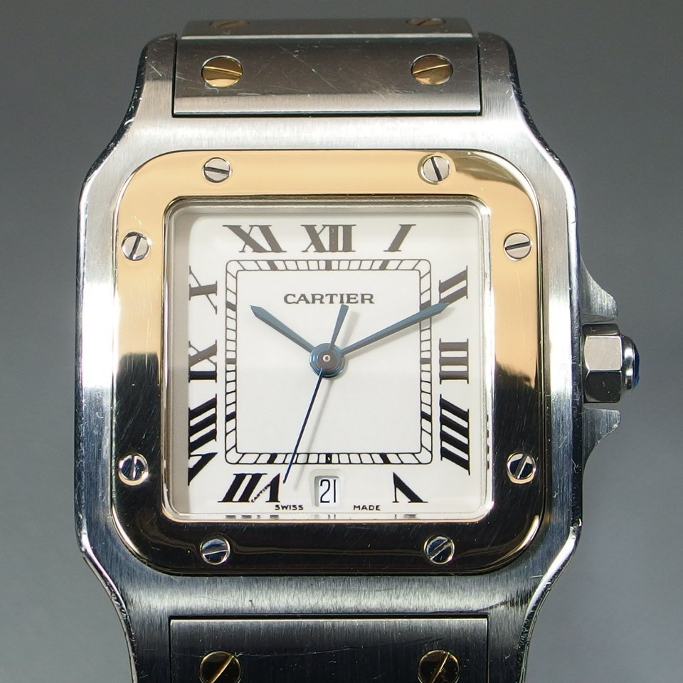 YGコンビ 観音ブレス 美品】CARTIER カルティエ Santos de Cartier