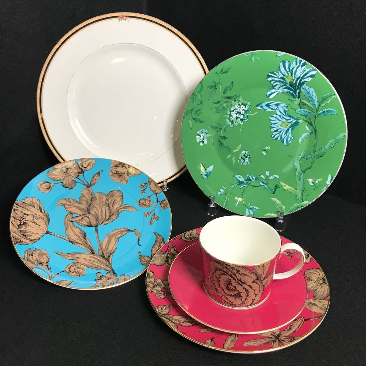 10M ウェッジウッド WEDGWOOD プレート カップ＆ソーサー 6点 まとめ