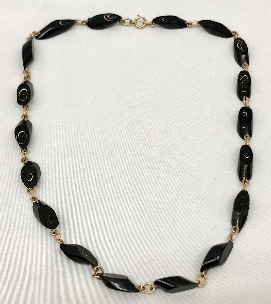 【未使用品】MAUI DIVERS 0F HAWAII黒珊瑚ペンダントトップ 陰陽黒珊瑚ペンダント ダイヤモンド ゴールド 12mm