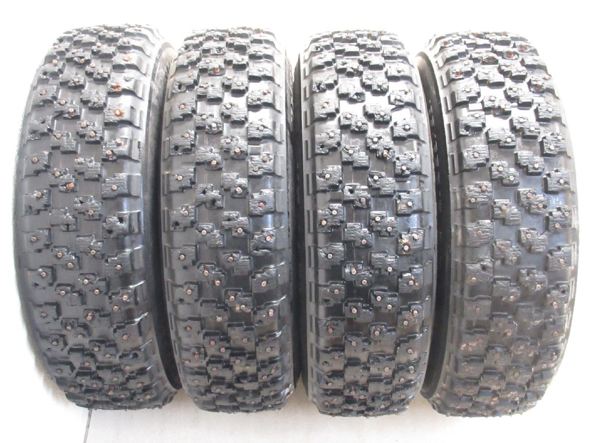 MA22110006 ENKEI EJS 6.5J-15 off+45 pcd100・114.3/5H ADVAN MT-14 185/65R15 競技用スパイクタイヤ付き4本セット スイフトスポーツ 他