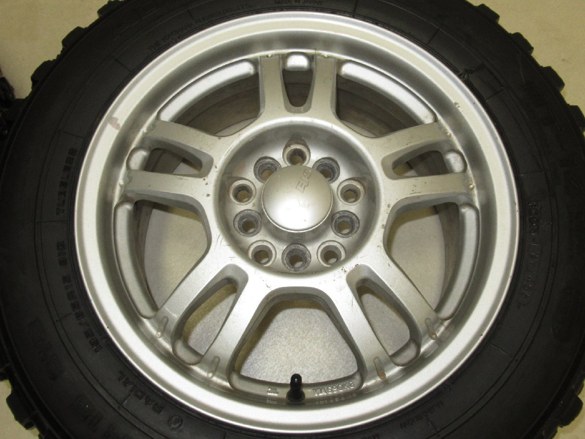 MA22110006 ENKEI EJS 6.5J-15 off+45 pcd100・114.3/5H ADVAN MT-14 185/65R15 競技用スパイクタイヤ付き4本セット スイフトスポーツ 他