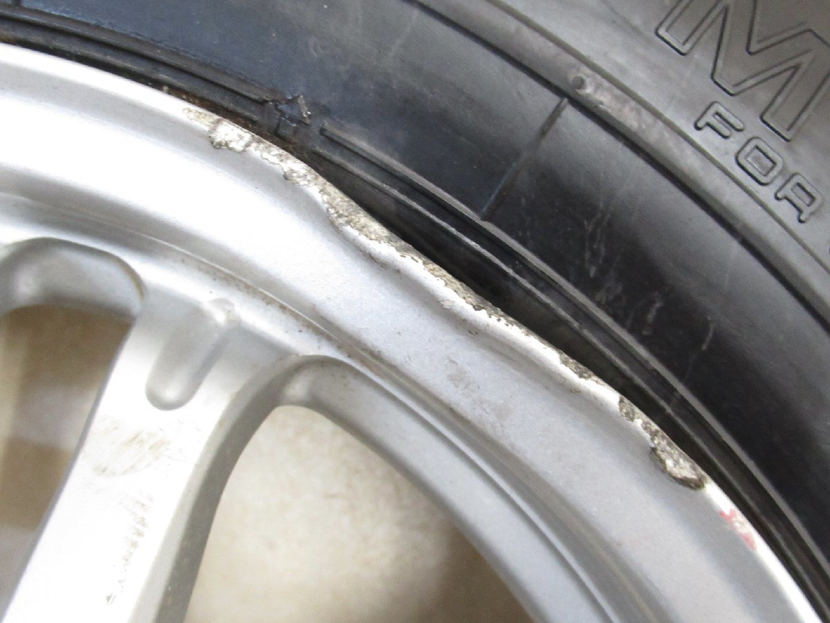 MA22110006 ENKEI EJS 6.5J-15 off+45 pcd100・114.3/5H ADVAN MT-14 185/65R15 競技用スパイクタイヤ付き4本セット スイフトスポーツ 他