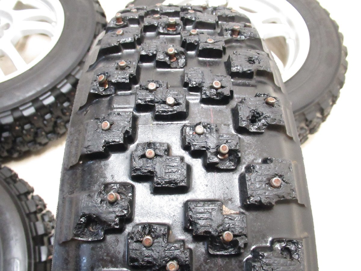 MA22110006 ENKEI EJS 6.5J-15 off+45 pcd100・114.3/5H ADVAN MT-14 185/65R15 競技用スパイクタイヤ付き4本セット スイフトスポーツ 他